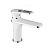Купить Смеситель для умывальника F1049 монолитный, высокий, хром/ белый (1/8) "FRAP" F1049