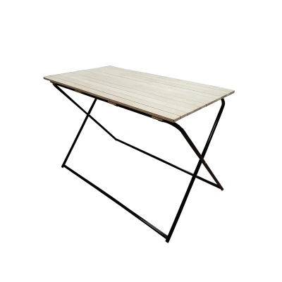 Купить Стол складной "Престиж" 112*63,5 см метал., столешница дерев. (1) "NEW VICTORIA"