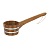 Купить Ковш-черпак для бани и сауны 0,5 л, дуб (1/2) "Банные штучки" 33375