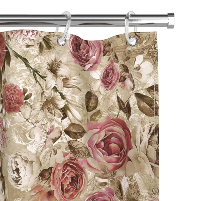 Купить Штора для ванной 180*180 см (полиэстер) "VINTAGE FLOWERS" (1/24) "VALIANT" VN-F-1818