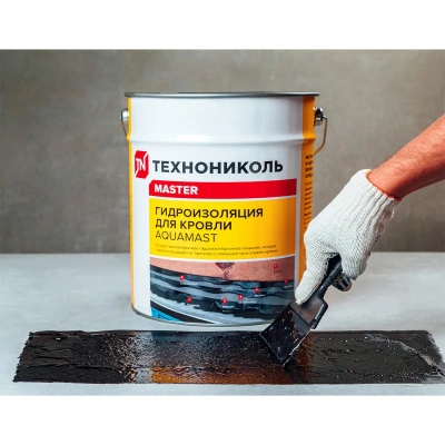Купить Мастика резино-битумная "AQUAMAST" для кровли 10 кг (1) "Технониколь"