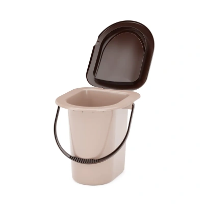 Купить Ведро-туалет 18 л (бежевый)  (1/10) "Альтернатива" м1525