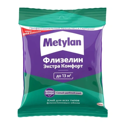 Клей обойный метилан флизелин экстра комфорт 90 г (1/24) хенкель