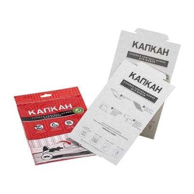 Купить Ловушка для мышей "Капкан" клеевая (домик) (упак. 2 шт.) (1/50/200)