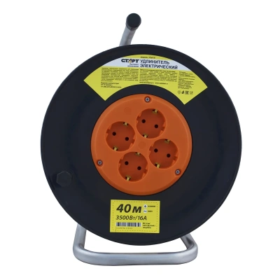 Купить Удлинитель на катушке SK 4х40-Z 16а ор/рбк16  40 м 3*1 мм (1/2) "Старт"