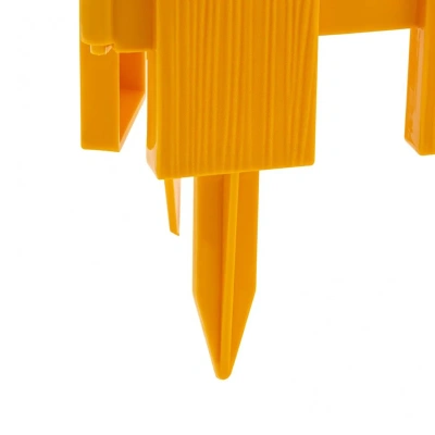 Купить Забор декоративный "Классика" пласт. 0,29*2,24 м 7 секций (желтый) (1/5) "PALISAD"