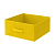 Купить Короб для хранения с ручкой 31*31*15 см, желтый (1/25) "Рыжий кот"