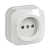 Купить Розетка открыт. уст. "GLORY" 1 местн. с шторк. рсш20-2-хб, 10а, белый (1/36/432) "IEK"