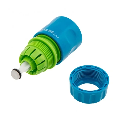 Купить Соединитель для шлангов "LUXE" 1/2" пласт. быстросъемный, однокомпонент., аквастоп (1/240) "PALISAD"