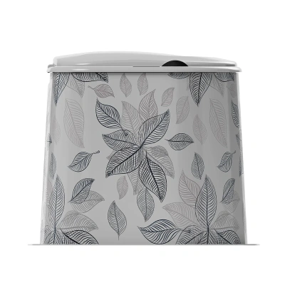 Купить Туалет дачный пласт. с крышкой  (декор парма) (1/5) "Альтернатива" м3026