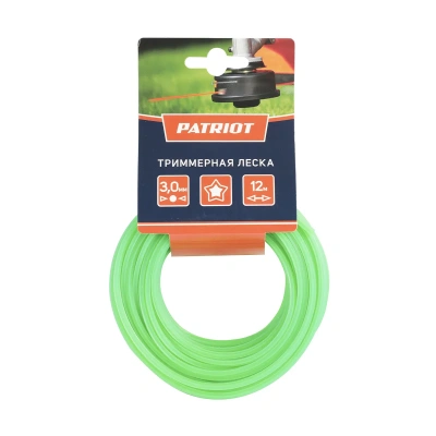Купить Леска D 3,0 мм L 12 м (звезда, зеленая)