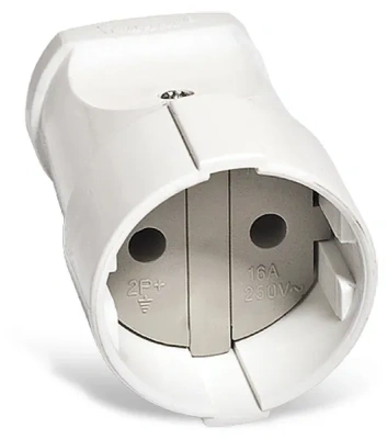 Купить UNIVersal штепсель 10А 250В б/з белый А115