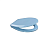 Купить Сиденье для унитаза голубое (1/16) "ORIO" к-02