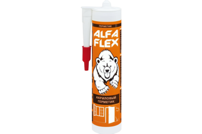 Герметик акриловый Alfa Flex белый 280мл