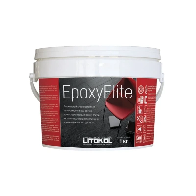 Купить Затирка эпоксидная 2-х комп. "EPOXYELITE" E.02 молочный, ведро 1 кг (1) LITOKOL