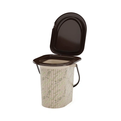 Купить Ведро-туалет 17 л "Плетенка" (декор.) (1/10) "Альтернатива" м2329