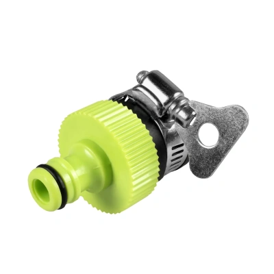 Купить Адаптер внешний с хомутом для труб 16-21 мм ударопрочн. пластик (1/50/100) "FEONA" 137-1012