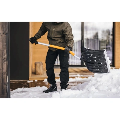 Купить Лопата снег. "SNOW ERGONOMI" 530*365 мм  алюм. черенок, ручка (1) "PLANTIC" 12009-01