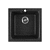 Купить Мойка для кухни врезная искусств. камень GRS-42-308 415*415 мм черная (1) "GREENSTONE"