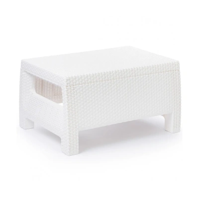 Купить Стол пласт. "Ротанг плюс" 765*570*420 мм (белый) (1) "Альтернатива" м8421