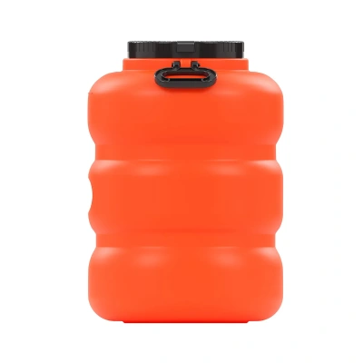 Купить Канистра-бочка пласт. "Байкал" 50 л с крышкой и ручками (оранжевый/серый) (1/4) "Альтернатива" м7600