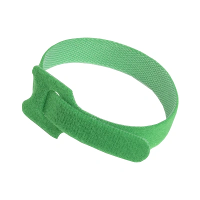 Купить Хомут-липучка хкл 14 х 135 мм (набор 100 шт.) с мягкой застежкой, зеленый (1/10/100) "ITK"