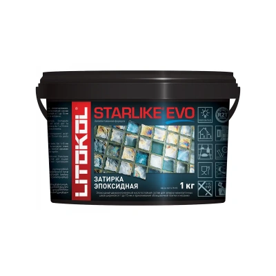 Купить Затирка эпоксидная 2-х комп. "STARLIKE EVO" S.202 NATURALE, ведро 1 кг (1) LITOKOL