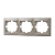 Купить Рамка "MIRA" 3-х местн. горизонтальная, жемчужно-белый (1/10/120) "LEZARD" 701-3000-148