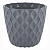Купить Горшок для цветов "WAVE" D 145 мм/1,4 л (вулкан. серый) (1/10) "INGREEN" IG650110026