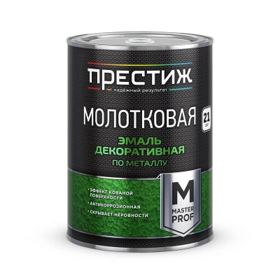 Эмаль с молотковым эффектом шоколадная 0,8 л (1/6) "Престиж"