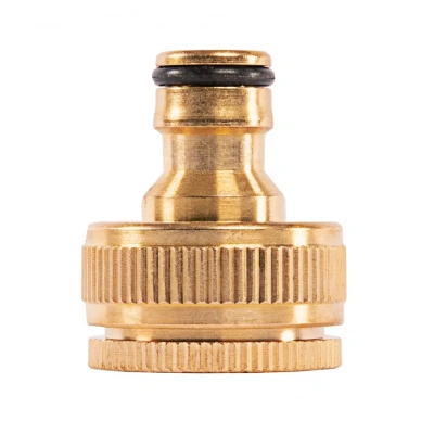 Купить Адаптер для шлангов с внутренней резьбой 3/4"-1" латунный, с переходником (1/72) "PALISAD"