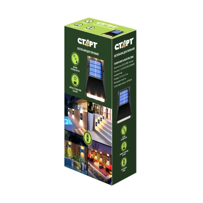 Купить Светильник садовый (LED) двусторонний IP44 солнеч. батарея (1/60) "Старт"