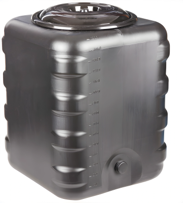 Купить Бак для душа 150л квадратный черный