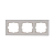 Купить Рамка "KARINA" 3-х местн. горизонтальная, кремовый (1/10/120) "LEZARD" 707-0300-148