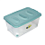 Купить Ящик универс. "Астело" 600*400*280 мм на колесах (бирюзовый) (1/3) "Мартика" с665бир
