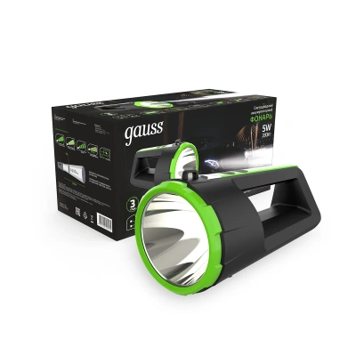 Купить Фонарь-прожектор светодиодн. аккум. GFL701 5W POWER BANK диммир. (1/10/30) "GAUSS"