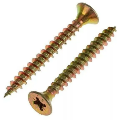 Купить Шуруп по дереву желтый 4,0х40