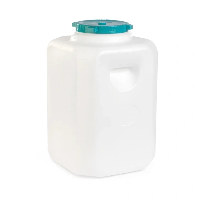 Купить Канистра-бочка пласт. 50 л прямоуг. с крышкой (D горл. 215 мм) (1/4) "Альтернатива" м297