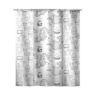 Купить Штора для ванной 180*180 см (полиэстер) "EXPEDITION  VINTAGE" (1/24) "VALIANT" EXP-V-1818