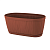 Купить Ящик балконный с поддоном "BARCELONA" 27,5 см терракотовый (1/18) "INGREEN" IG6233тр-а1