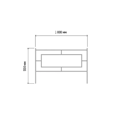 Купить Забор декор. "Газонный" 0,55*1 м 5 секций (1) "Лдн"