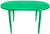 Купить Стол овальный зеленый ГЗ