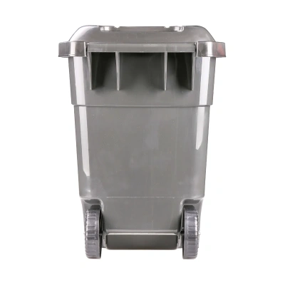 Купить Бак пласт. для мусора с крышкой на колесах "Эконом"  65 л (1) "Альтернатива" м7235