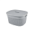 Купить Корзина универс. с крышкой "OSLO" 274*229*153 мм 6 л (серый шторм) (1/10) "PLAST TEAM" PT1331сш-10
