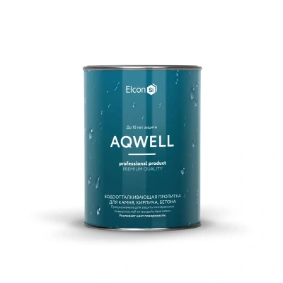 Купить Пропитка водоотталкивающая для камня, кирпича, бетона "AQWELL" 0,9 л (1/12) "ELCON"