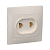 Купить Розетка телефонная "Кварта" 2-х местн. рт12-ккм, кремовый (1/10/200) "IEK"