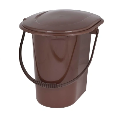 Купить Ведро-туалет 18 л (коричневый) (1/10) "Альтернатива" м7619
