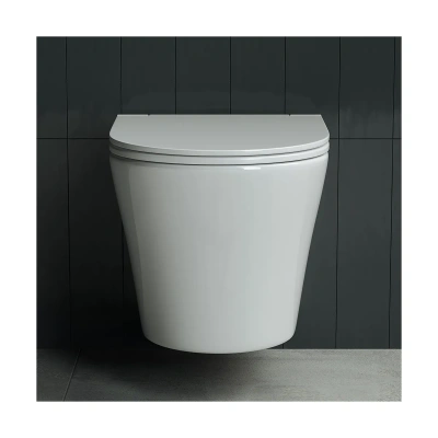 Купить Унитаз подвесной "RIMLESS" белый "CERAMICA NOVA" CN3011