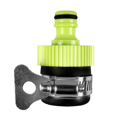 Купить Адаптер внешний с хомутом для труб 16-21 мм ударопрочн. пластик (1/50/100) "FEONA" 137-1012