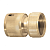 Купить Соединитель для шлангов 1/2" латунный, быстросъемный, внутр. резьба (1/96) "PALISAD"